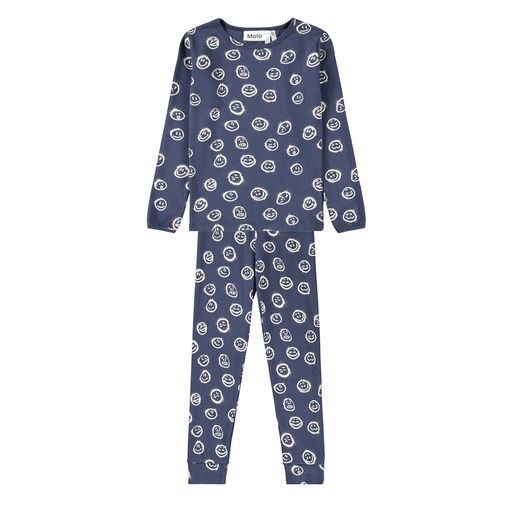 [01-36352.0] 2-Teiliges Kinder-Pyjama mit Smileys (116)