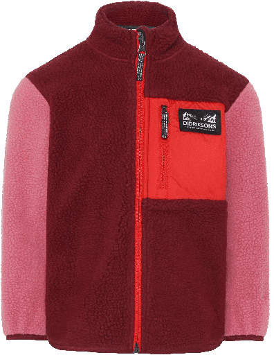 [01-36364.0] Farbige Teddyfleece Jacke (Bordeaux, 100)