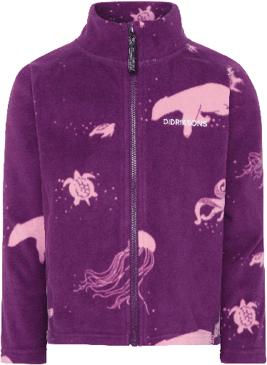 [01-36366.10] Kinder Fleecejacke mit Alloverprint (Violett, 130)