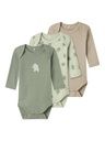 3-er Pack Langarmbody Elefant