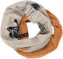 Fleece-Schlauchschal mit Alloverprint 