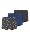 Boxershorts im 3er-Pack Weltall Druck