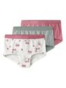 3-Pack Unterhosen Himbeer Muster