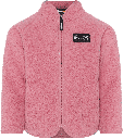 Flauschige Teddyfleece Jacke einfarbig 
