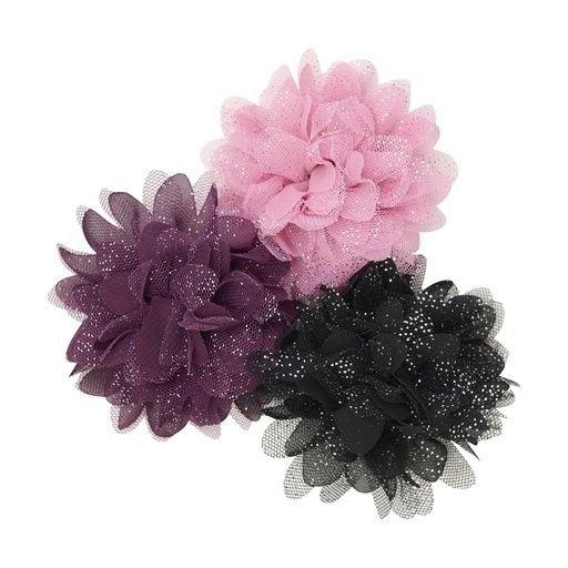 [01-36409.0] 3-er Pack Blümchen-Haarspangen