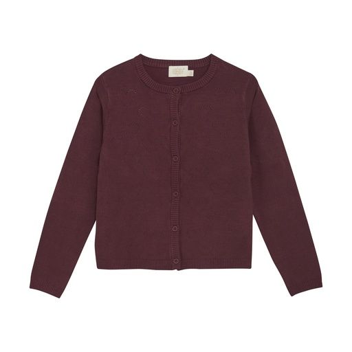 [01-36419.10] Mädchen Strickjacke einfarbig (Bordeaux, 110)