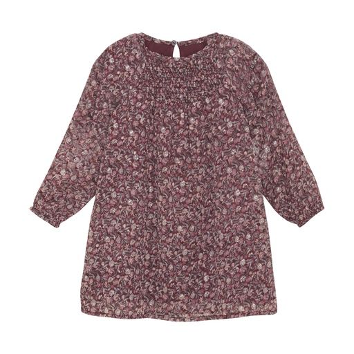 [01-36422.0] Mädchen Blümchen-Kleid langarm (92)