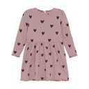 Mädchen Langarmkleid mit Herz-Print