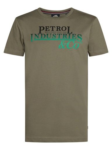 [01-36443.10] Knaben Petrol T-Shirt Brustprint (Khaki, 152)