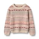 Mädchen Strickpulli mit Jaquard-Muster