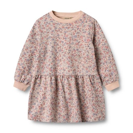 [01-36463.0] Geblümtes Sweatkleid langärmlig (104)