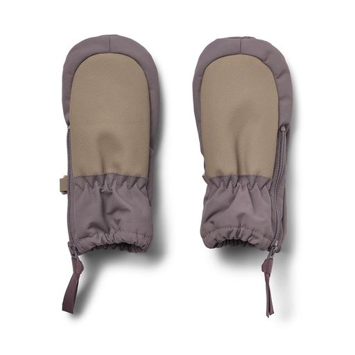 [01-36475.2] Wasserfeste Kinder-Handschuhe mit Reisverschluss (Braun, 12-24M)