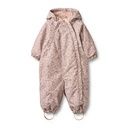 Warmer wasserfester Baby-Winteroverall geblümt 6
