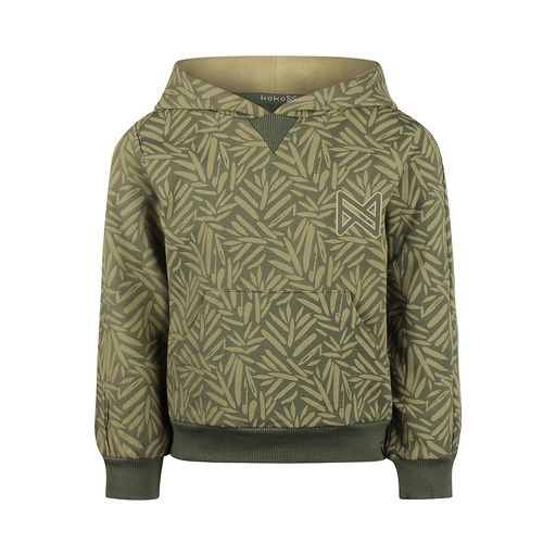 [01-36518.0] Kinder Kapuzenpulli mit Blätterprint (98)
