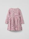 Mädchen Sweatshirt-Kleid geblümt