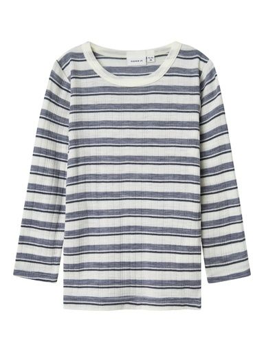 [01-35039.11] Langarmshirt aus Wolle mit Muster (Graublau, 116)