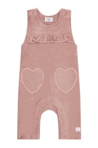 [01-36597.6] Baby-Latzhose aus weichem Cord (Rosa, 62)