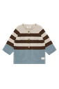 Gestreifte Baby-Strickjacke