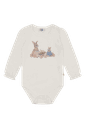 Baby Langarmbody Häschen-Print