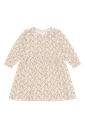 Geblümtes Langarm-Body-Kleid