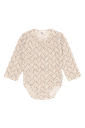 Baby Langarmbody mit Blüemli Druck
