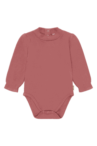 [01-36613.10] Baby Langarmbody Uni gerippt (Himbeer, 86)