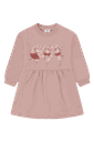Mädchen Langarmkleid Elfenprint