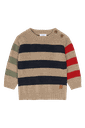 Baby-Strickpulli gestreift