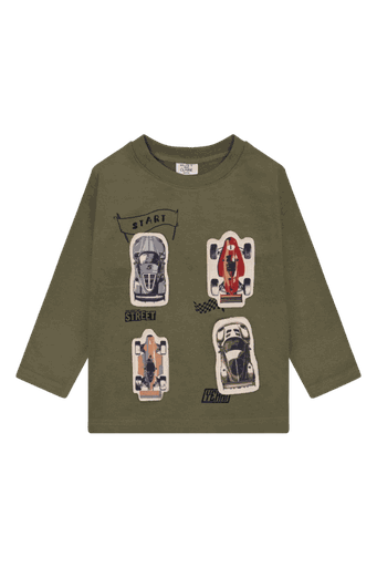 [01-36643.0] Knaben Langarmshirt mit Rennautos (92)