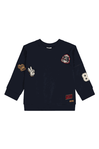 [01-36644.0] Knaben Sweatshirt mit Applikationen (98)