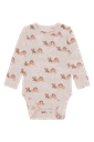 Baby-Langarmbody Wolle-Tencel Kutsche