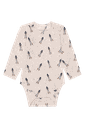 Baby-Langarmbody Wolle-Tencel Rakete