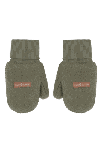 [01-36660.10] Feine Kinder-Fausthandschuhe Wollfleece (Grün, 2-3)