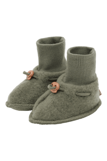 [01-36663.3] Feine Kinder-Wollfleece Socken (Grün, 1-3)
