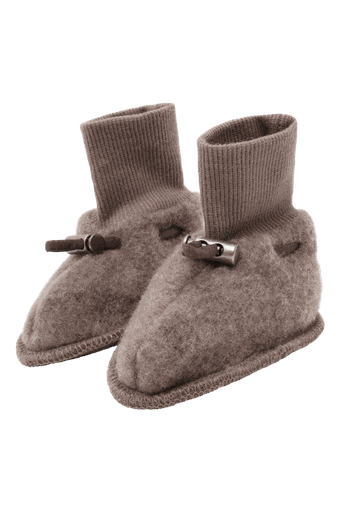 [01-36663.6] Feine Kinder-Wollfleece Socken (Braun, 1-3)