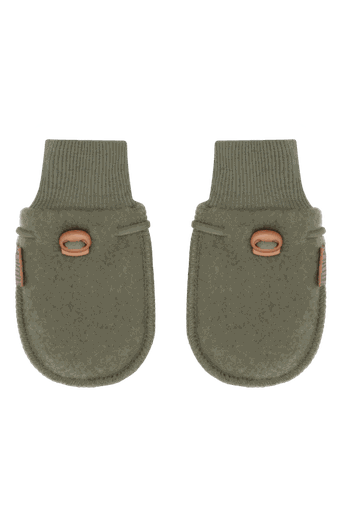 [01-36664.0] Warme Baby-Fäustlinge aus Merinowolle (Grün, 1-3)