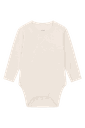 Weiches Langarm-Body Uni Oekotex-Wolle