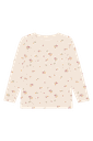 Langarmshirt geblümt aus Merinowolle
