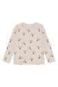 Wolle-Bambus Kinder-Langarmshirt bedruckt