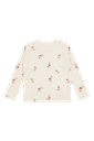 Wolle-Bambus Kinder-Langarmshirt bedruckt