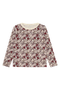 Wolle-Bambus Kinder-Langarmshirt Blumen