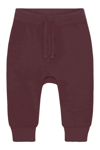 [01-36689.34] Baby-Jogginghose aus Wolle-Bambus (Bordeaux, 56)
