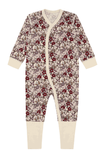 [01-36704.0] Wolle-Bambus Pyjama geblümt (62)