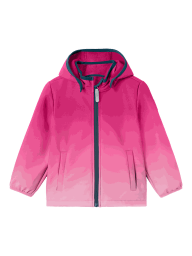[01-35602.10] Softshelljacke Farbverlauf mit abnehmbarer Kapuze (Pink, 104)