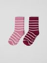 2-Pack gestreifte Kindersocken Biobaumwolle