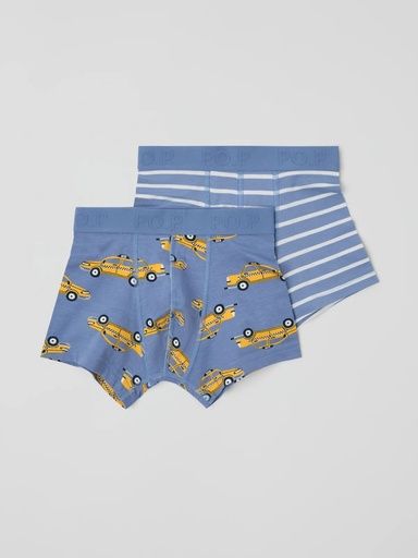 [01-36735.0] 2-Pack Knaben Boxershorts Taxi-Print (86-92)