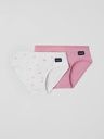 2-Pack Mädchen-Slips Herz-Print