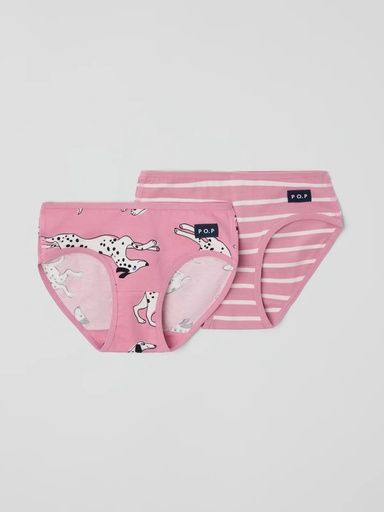 [01-36740.0] 2-Pack Mädchen-Slips Dalmatiner-Print (86-92)