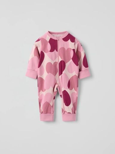 [01-36742.0] Baby-Pyjama mit Herzen-Print  (50-56)