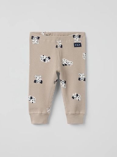 [01-36750.0] Gerippte Baby-Hose mit Dalmatiner (56)